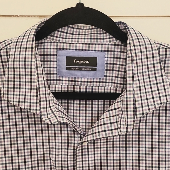 Esquire 18 32/33 button down shirt cotton - Picture 2 of 6